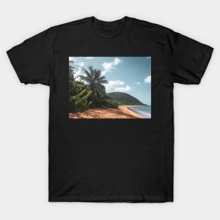 Tropical Island Beach With Palm Trees T-Shirt